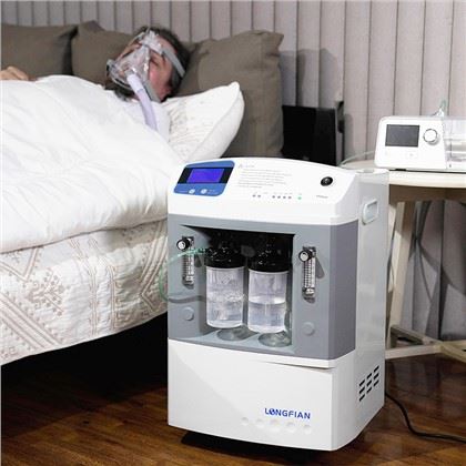 Medical Homecare Portable Dual Flow Oxygen Concentrator 10Lpm Fyrir Copd